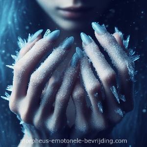 vrouw met ijskoude handen stress symptomen