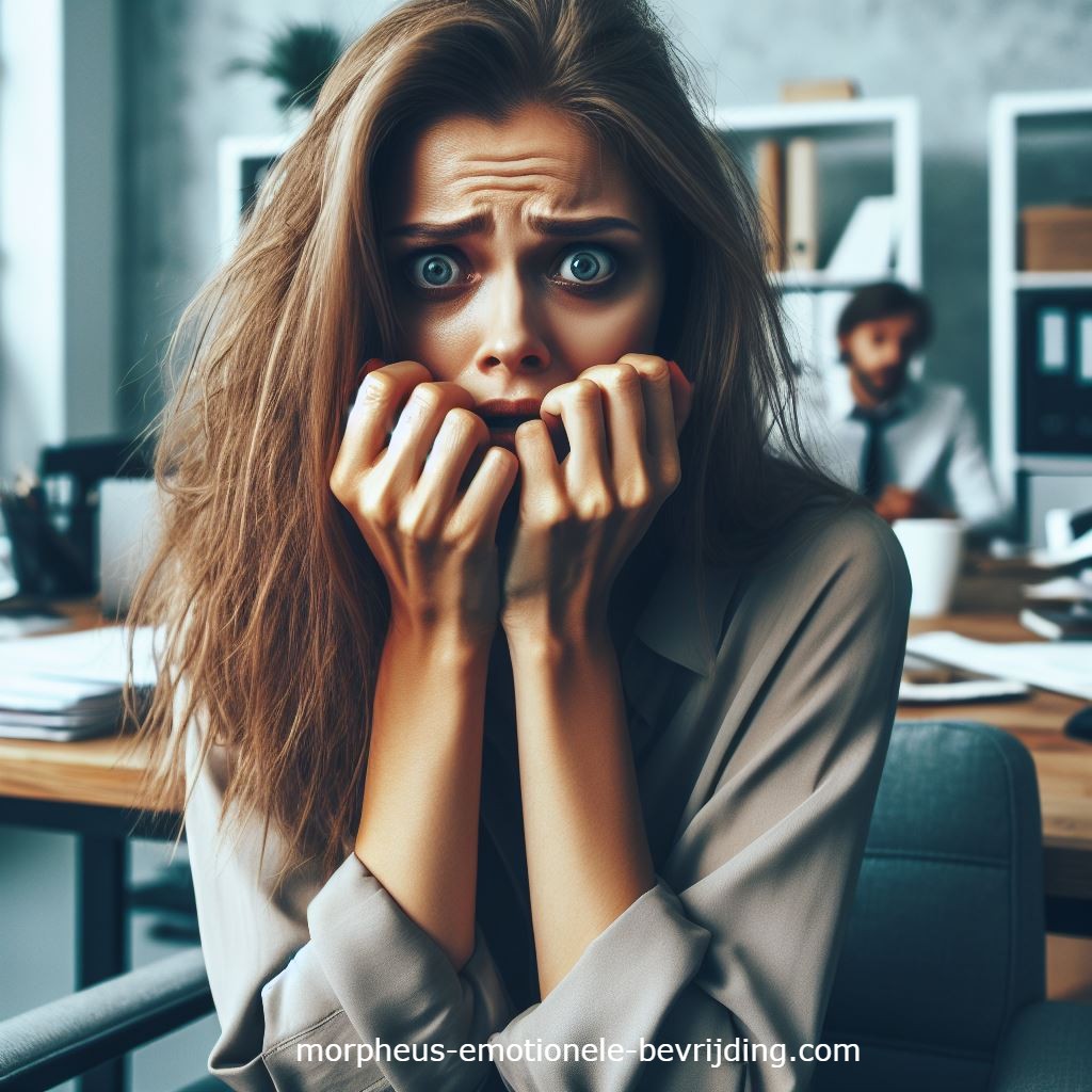 Vrouw op kantoor wil weten wat zijn angststoornissen?